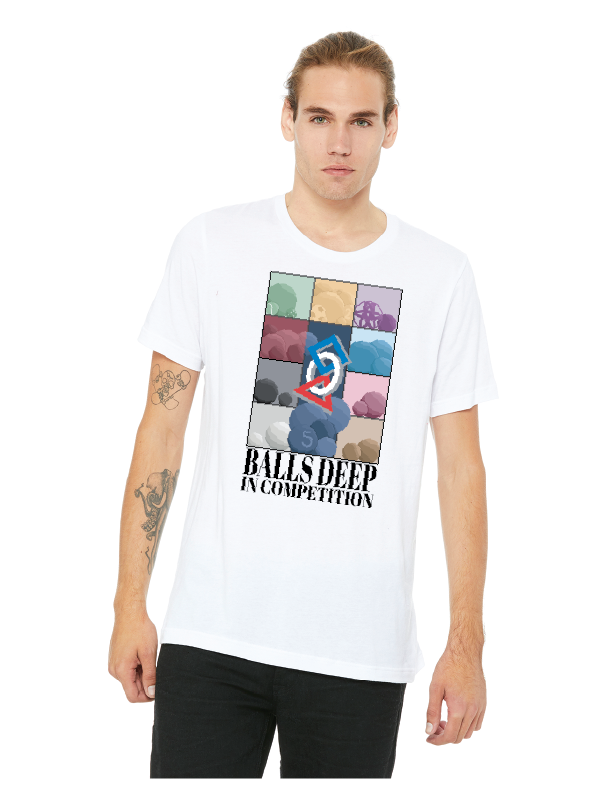 The Pit Podcast Balls Deep in Competition T-Shirt
